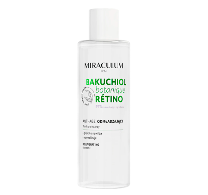 Tonikum s bakuchiolem, Miraculum, 219 Kč
Tonikum s bakuchiolem, Miraculum, 219 Kč