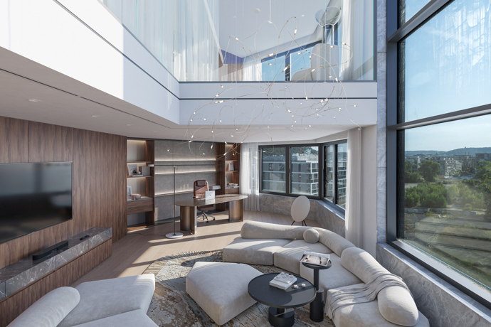 Poloha penthousů je jednou z jejich největších devíz. Rohanský ostrov proměněný v novou rezidenční zónu spojuje klid řeky a zeleně s živou pulzující atmosférou Karlína. 
