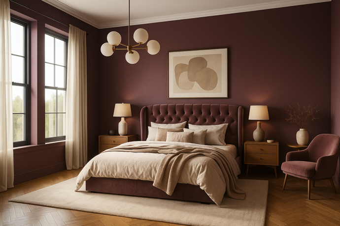 Designéři upozorňují na různé variace hlubších tónů jako burgundy, truffle, hnědé či lososové nebo terrakoty, které do místnost vnáší pocit zázemí.
Designéři upozorňují na různé variace hlubších tónů jako burgundy, truffle, hnědé či lososové nebo terrakoty, které do místnost vnáší pocit zázemí.