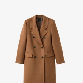 Dlouhý vlněný kabát, Mango, 2 999 Kč
