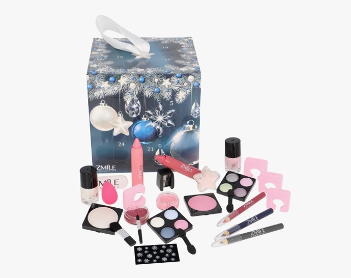 Adventní kalendář se sadou na líčení, ZMILE COSMETICS, 232 Kč

