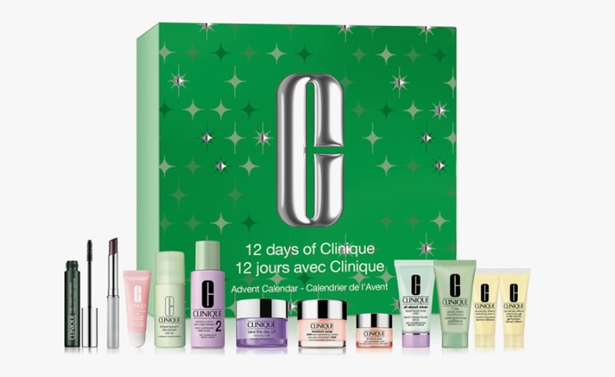 Adventní kalendář pro každodenní kosmetickou rutinu, Clinique, 2 322 Kč
