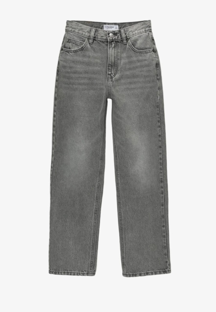 Šedé džíny, PULL&BEAR, 649 Kč
