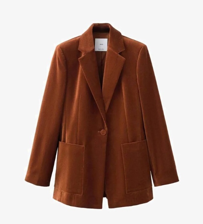 Sametové sako, Mango, 2 499 Kč
