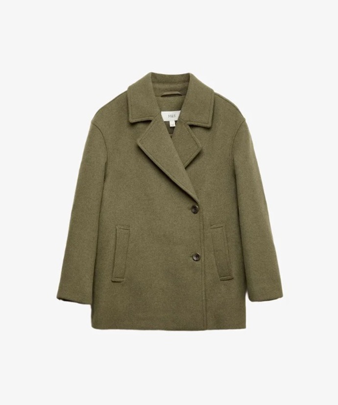 Khaki kabát, Marks & Spencer, 2 946 Kč
