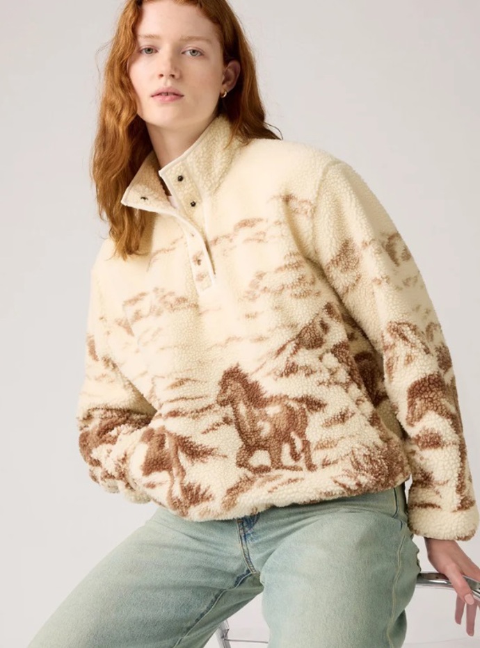 Fleecová bunda s motivem koní, Levi's®, 2 376 Kč
