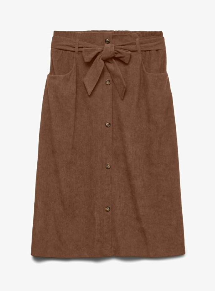 Manšestrová sukně s mašlí, Vero Moda, 1 149 Kč
