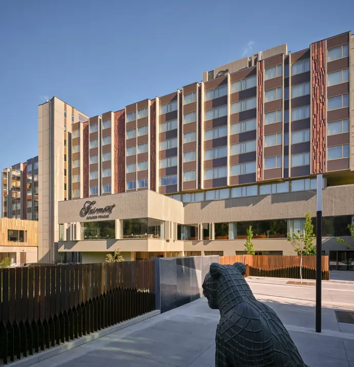 Fairmont Golden Prague hotel / dříve hotel Intercontinental, Marek Tichý / TaK Architects, s.r.o., spoluautoři: Klára Tichá, Alžběta Komorná, Fiona Thompson, Kate Cunnigham / TaK Architects / Richmond International
