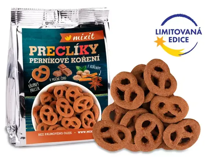 Mixit preclíky do kapsy – Perníkové koření, Mixit, 59,90 Kč/70 g
Mixit preclíky do kapsy – Perníkové koření, Mixit, 59,90 Kč/70 g