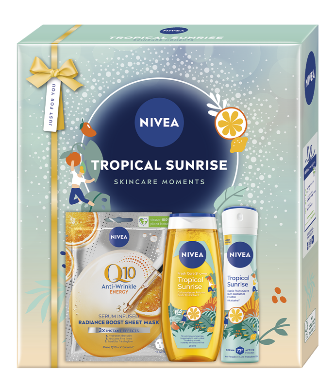 NIVEA dárkové balení plné omamné vůně s nádechem exotiky, 350 Kč
NIVEA dárkové balení plné omamné vůně s nádechem exotiky, 350 Kč