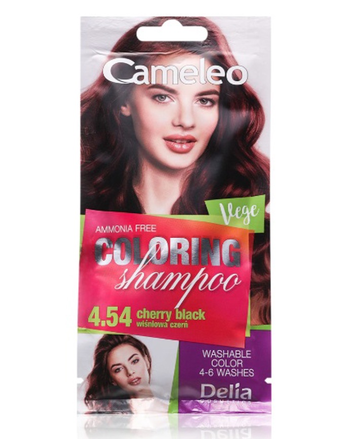 Tónovací šampon na vlasy v odstínu Cherry Black, Delia Cosmetics, 37 Kč
