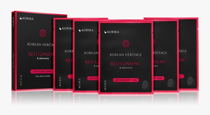 Set korejských pleťových masek za zvýhodněnou cenu proti stárnutí a na zpevnění pleti, KORIKA, 513 Kč

