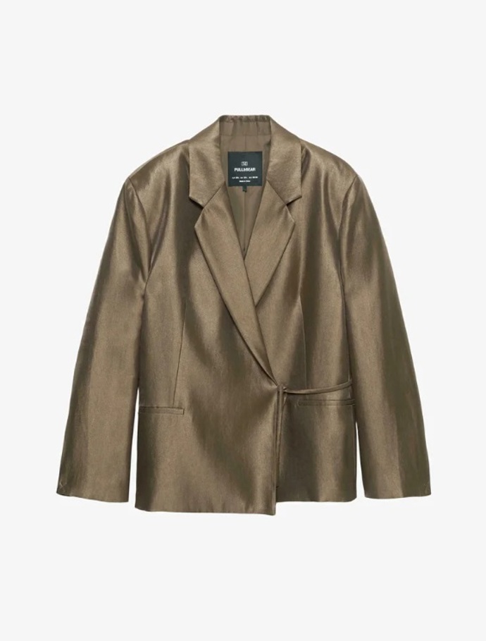 Bronzový blejzr, PULL&BEAR, 1 299 Kč
