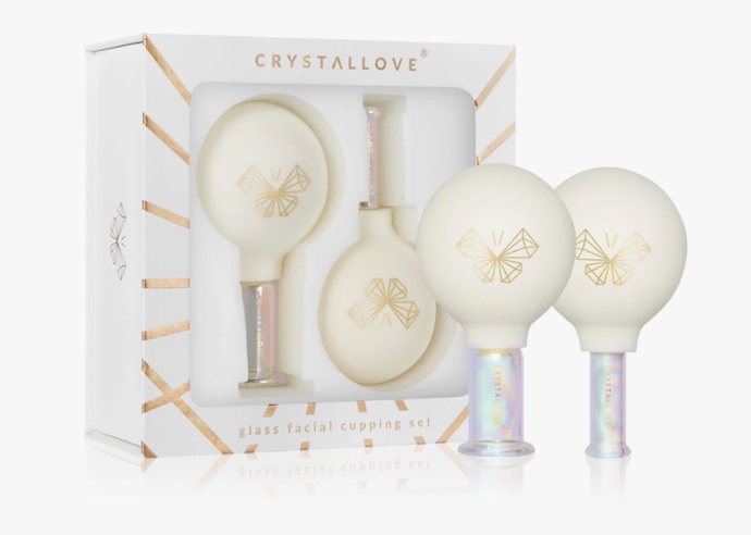 Sada masážních pomůcek na obličej, krk a dekolt, Crystallove, 850 Kč
