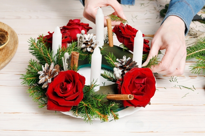 Adventní věnec s růžemi pro romantickou domácí atmosféru
Adventní věnec s růžemi pro romantickou domácí atmosféru