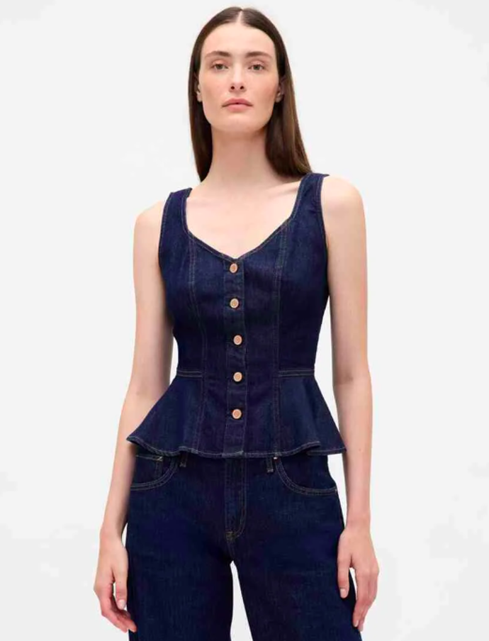 Peplum top, GAP, 1350 Kč
