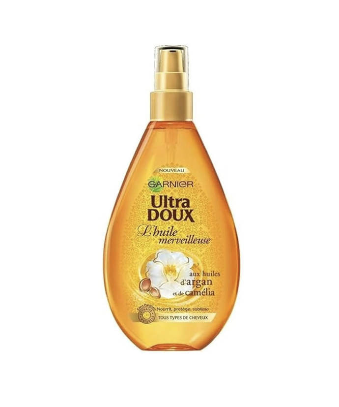 Garnier Ultra Doux Wonderful Oil s arganovým a kaméliovým olejem pro všechny typy vlasů, 154 Kč 
