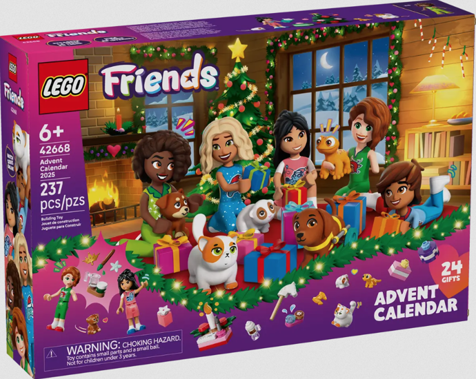 I dospělí si mohou hrát. LEGO Friends Adventní kalendář, 639 Kč
