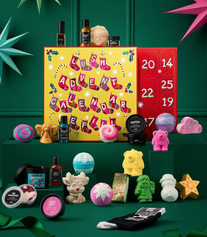 Adventní kalendář Lush, 6000 Kč
