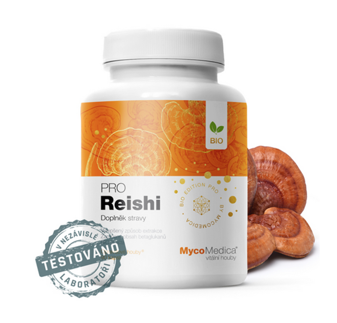 Vitální houba Reishi (lesklokorka lesklá, Ganoderma lucidum) podporuje přirozenou obranyschopnost a vitalitu, přispívá k udržení normální funkce oběhového systému a zároveň pomáhá k udržení normální hladiny cholesterolu přírodní cestou. 890 Kč

