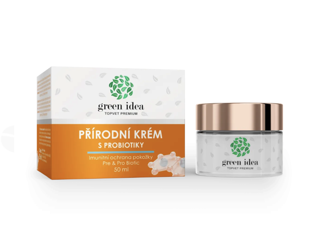 Přírodní krém s probiotiky, Green Idea, 498 Kč

Probiotický krém Green idea obsahuje vyváženou kombinaci aktivních látek, které podporují kožní mikrobiom a pomáhají udržet pleť hydratovanou, vyživenou a hebkou.
