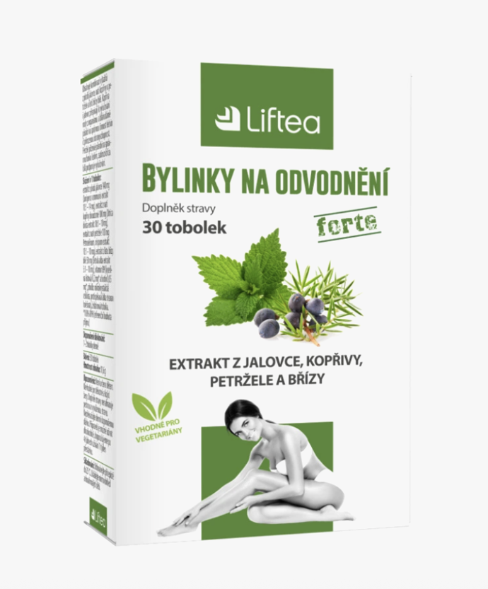 Doplněk stravy Bylinky na odvodnění, 165 Kč
