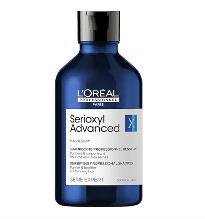 Šampon Scalp Advanced pro zahuštění vlasů Serioxyl Advanced byl vytvořen pro řídnoucí vlasy. 560 Kč
Šampon Scalp Advanced pro zahuštění vlasů Serioxyl Advanced byl vytvořen pro řídnoucí vlasy. 560 Kč