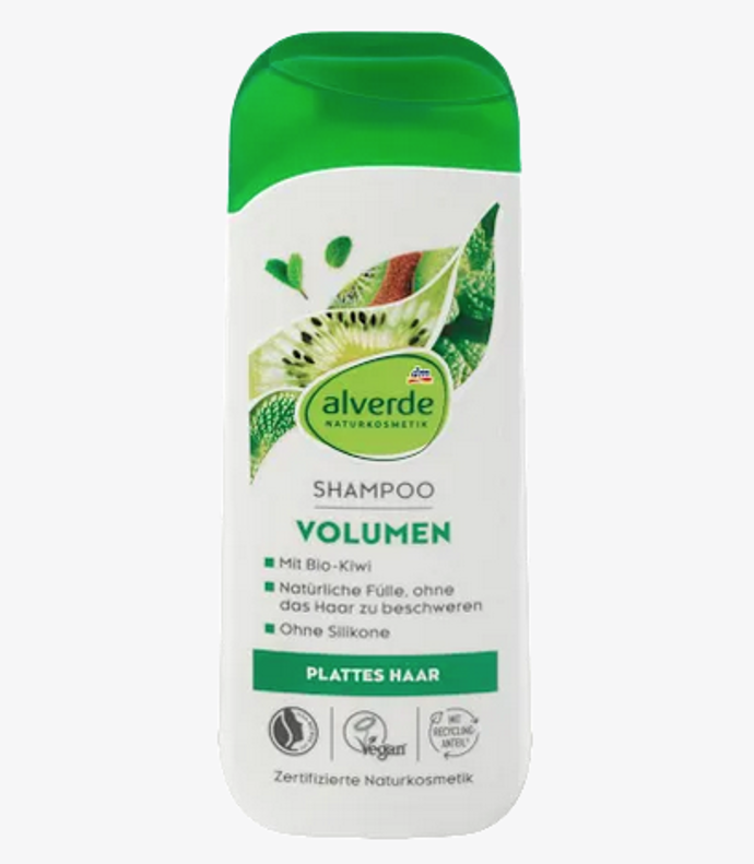 alverde NATURKOSMETIK šampon na vlasy Volumen je ideální pro jemné vlasy bez objemu. Jemná receptura s výtažkem z kiwi a jablečné máty myje vlasy šetrně a pomáhá posilovat vlasovou strukturu bez zatížení. 59 Kč
alverde NATURKOSMETIK šampon na vlasy Volumen je ideální pro jemné vlasy bez objemu. Jemná receptura s výtažkem z kiwi a jablečné máty myje vlasy šetrně a pomáhá posilovat vlasovou strukturu bez zatížení. 59 Kč