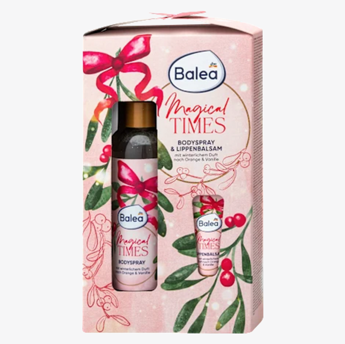 Balea Magical Times obsahuje tělový sprej a balzám na rty, 99 Kč
Balea Magical Times obsahuje tělový sprej a balzám na rty, 99 Kč
