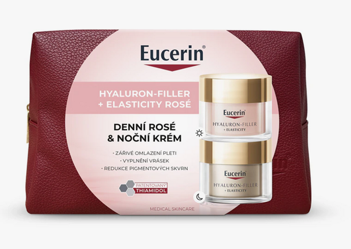 Kosmetická sada Eucerin Hyaluron-Filler + Elasticity obsahuje intenzivně vyživující noční krém pro zralou pleť a denní péči zpomalující projevy stárnutí pleti SPF 30, 1526 Kč
Kosmetická sada Eucerin Hyaluron-Filler + Elasticity obsahuje intenzivně vyživující noční krém pro zralou pleť a denní péči zpomalující projevy stárnutí pleti SPF 30, 1526 Kč