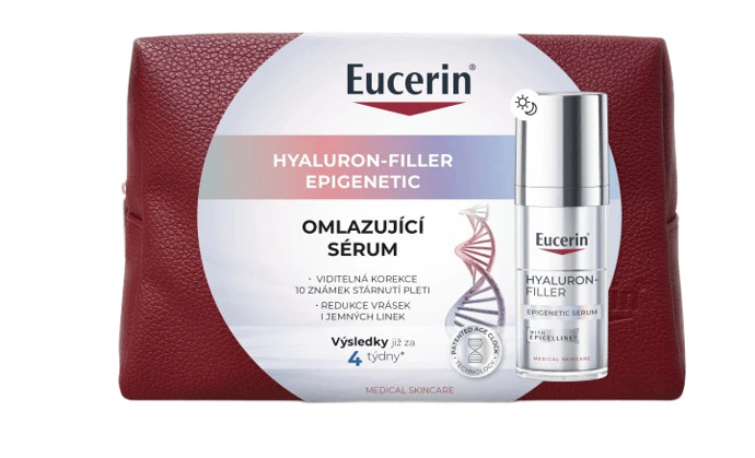 Eucerin HYALURON-FILLER EPIGENETIC Omlazující sérum vyvinuté dle principu epigenetiky s patentovanou technologií Age Clock Technology reaktivuje geny zajišťující mladistvý vzhled v hlubokých vrstvách pleti a omlazuje kožní buňky. Pleť získává mladistvější vzhled už po 4 týdnech používání. 1199 Kč
Eucerin HYALURON-FILLER EPIGENETIC Omlazující sérum vyvinuté dle principu epigenetiky s patentovanou technologií Age Clock Technology reaktivuje geny zajišťující mladistvý vzhled v hlubokých vrstvách pleti a omlazuje kožní buňky. Pleť získává mladistvější vzhled už po 4 týdnech používání. 1199 Kč