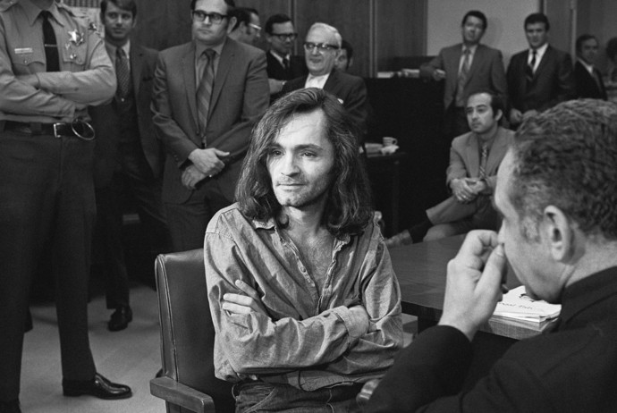Charles Manson před soudem
Charles Manson před soudem