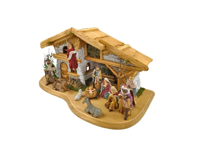 Dřevěný osvětlený betlém s figurkami 54 cm, Amadea, 6 450 Kč
Dřevěný osvětlený betlém s figurkami 54 cm, Amadea, 6 450 Kč