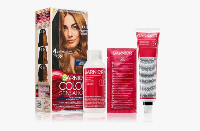 Barva na vlasy pro zesvětlení vlasů, Garnier, 120 Kč
