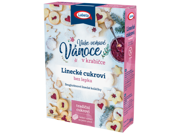 Linecké cukroví bez lepku, Labeta, 54,90 Kč
Linecké cukroví bez lepku, Labeta, 54,90 Kč