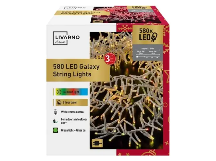 Světelný řetěz barevný 580 LED, Livarno home, 329,90 Kč
