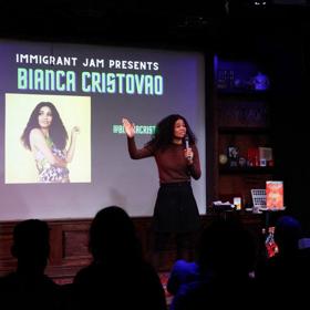 Bianca během svého vystoupení v New Yorku
