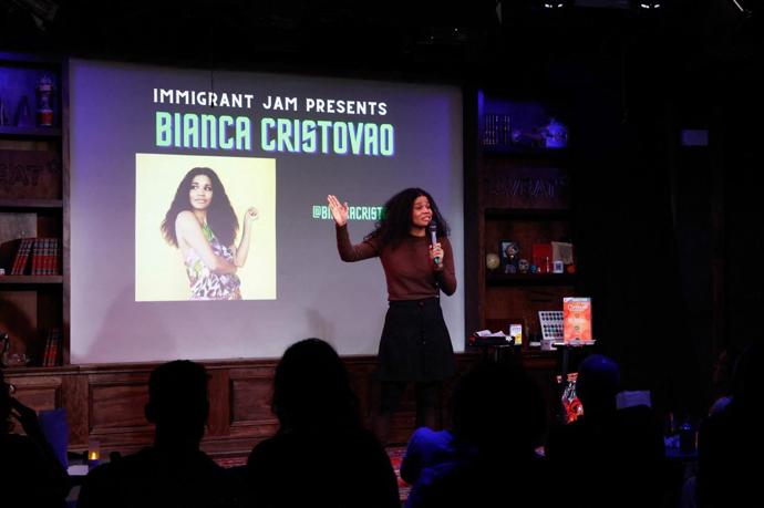 Bianca během svého vystoupení v New Yorku
