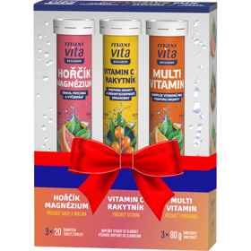 Exkluzivní dárkové balení Maxi Vita Exclusive BOX od Vitaru obsahuje kombinaci tří druhů šumivých tablet Maxi Vita Exclusive, které se hodí každému – jsou zdrojem minerálních látek a vitaminů, důležitých pro fungování celého těla.
Cena: 149,90 Kč, nasevitaminy.cz
