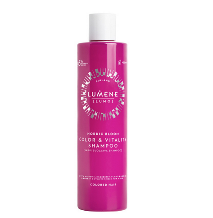 Lumene Color & Vitality Shampoo vyživující a ochranný šampon pro barvené vlasy, 329 Kč
