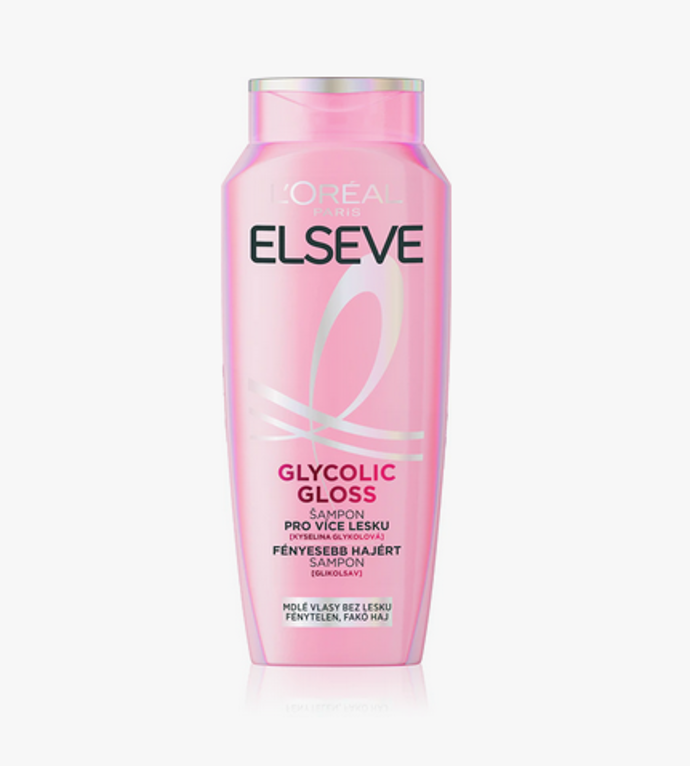 Šampon Elseve Glycolic Gloss je ideální volbou pro mdlé, unavené a matné vlasy bez lesku. Jeho inovativní složení se silou kyseliny glykolové intenzivně uhlazuje vlasová vlákna, obnovuje jejich přirozený lesk a dodává jim až 2× větší zářivost. 148 Kč
