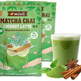Unikátní spojení japonského čaje matcha v BIO kvalitě, vybraného koření a kokosového mléka. 199 Kč
