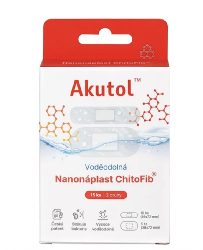 Akutol Nanonáplast ChitoFib, 15 ks, 115 Kč
