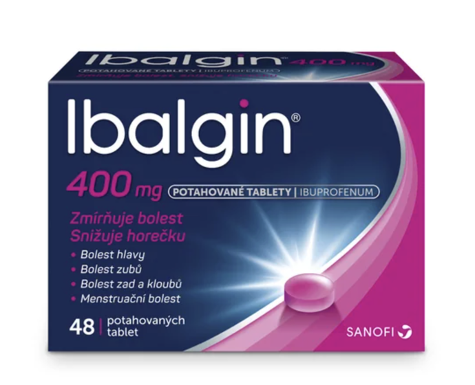 Ibalgin 400, 48 tablet, 115 Kč
