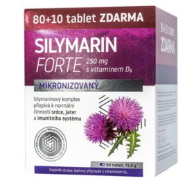 Naturprodukt Silymarin Forte 4 Játra + Imunitní systém - doplněk stravy zlepšuje vstřebávání, což podporuje detoxikaci a regeneraci jater, trávení a udržení normální hladiny cukru.
