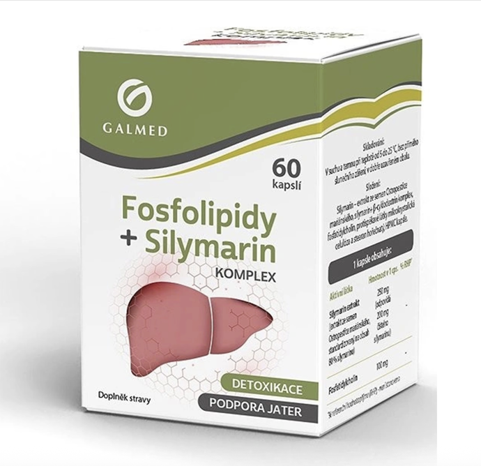 Galmed Fosfolipidy + Silymarin komplex
Galmed Fosfolipidy + Silymarin komplex
