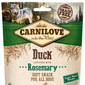 Carnilove Dog Semi Moist Snack Duck enriched with Rosemary 200g, 119 Kč
