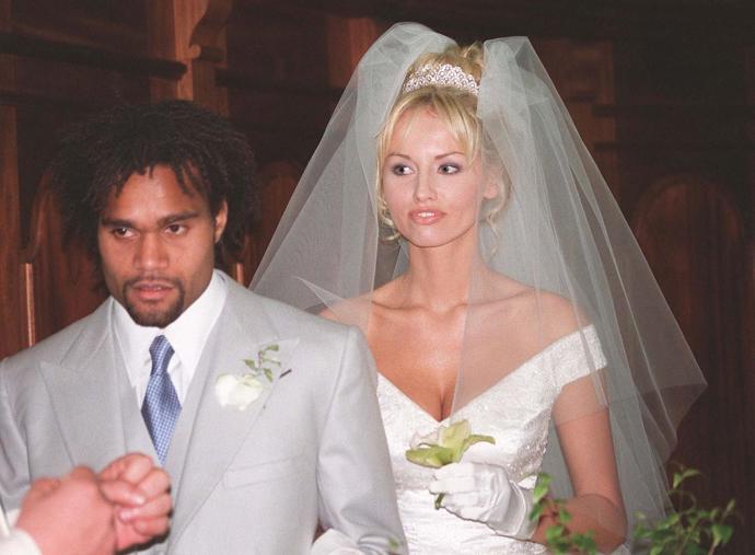 Adriana se svým prvním manželem Christianem Karembeu
