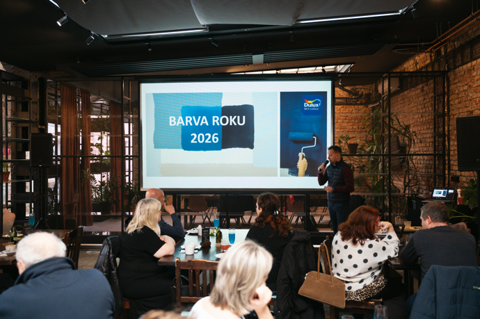 Tisková konference k odhalení barvy roku Dulux 2026
