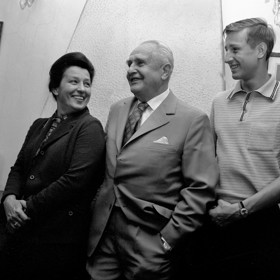 Dana, manžel Václav Vydra a syn Václav
